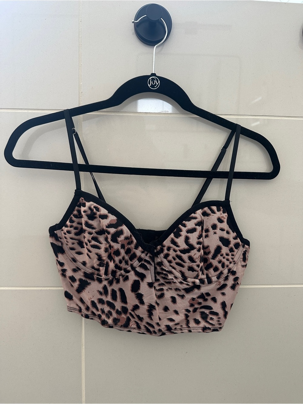 Privy Animal Print Bustier Crop Tpp